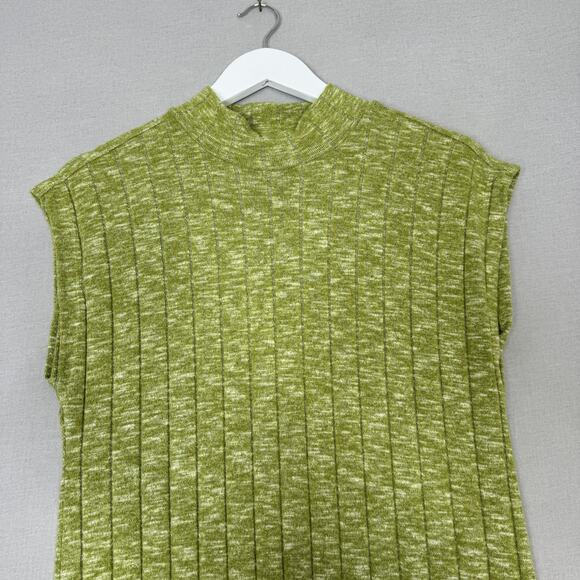 Anthropologie Saturday Sunday Elisabeth Maxi Dress Womens Small Green Rib Knit - Picture 4 of 13